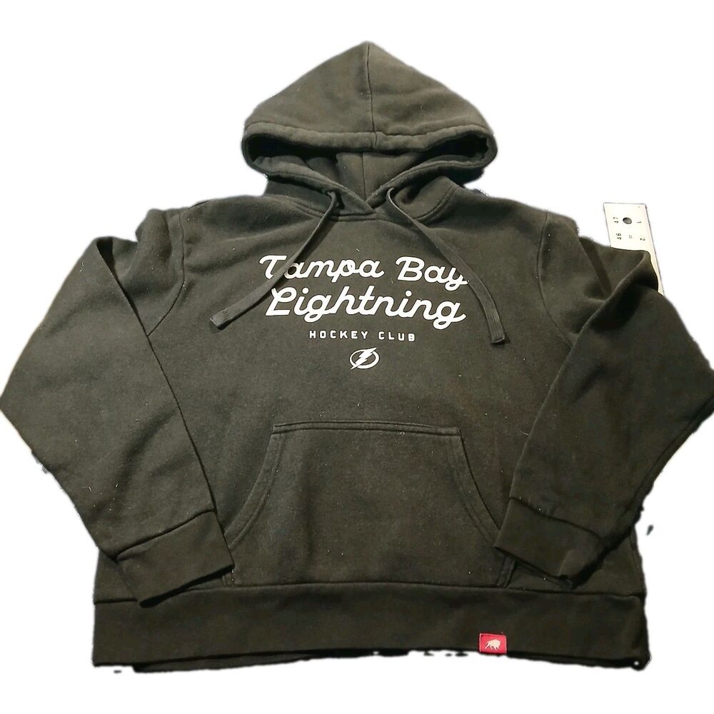 Tampa Bay Lightning Sportige Premium Brand Hoodie Size Small S Black